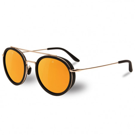 Vuarnet Edge Ronde Noir - Pure Brown Gold Flashed Vuarnet Edge Ronde Noir - Pure Brown Gold Flashed
