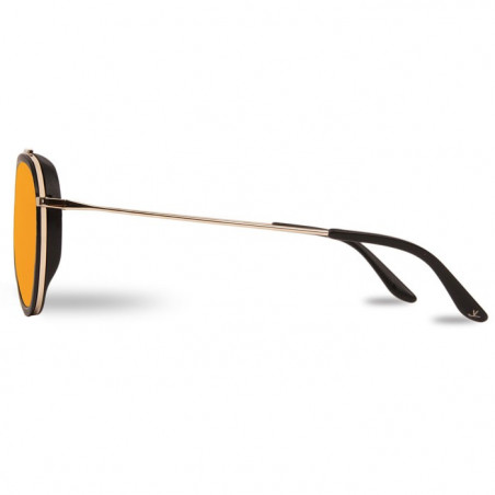 Vuarnet Edge Ronde Noir - Pure Brown Gold Flashed Vuarnet Edge Ronde Noir - Pure Brown Gold Flashed