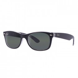 New Wayfarer Black on Transparent