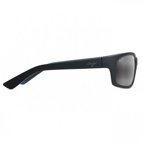 Maui Jim Kanaio Coast Noir mat doux avec blanc et bleu