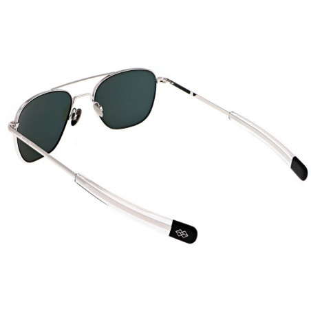 Aviator White Gold Bayonet Gray Polarisé