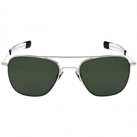 Aviator White Gold Bayonet Gray Polarisé