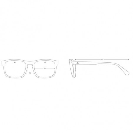 Vuarnet District Rectangle Noir - Ecaille Polar Vuarnet District Rectangle Noir - Ecaille Polar